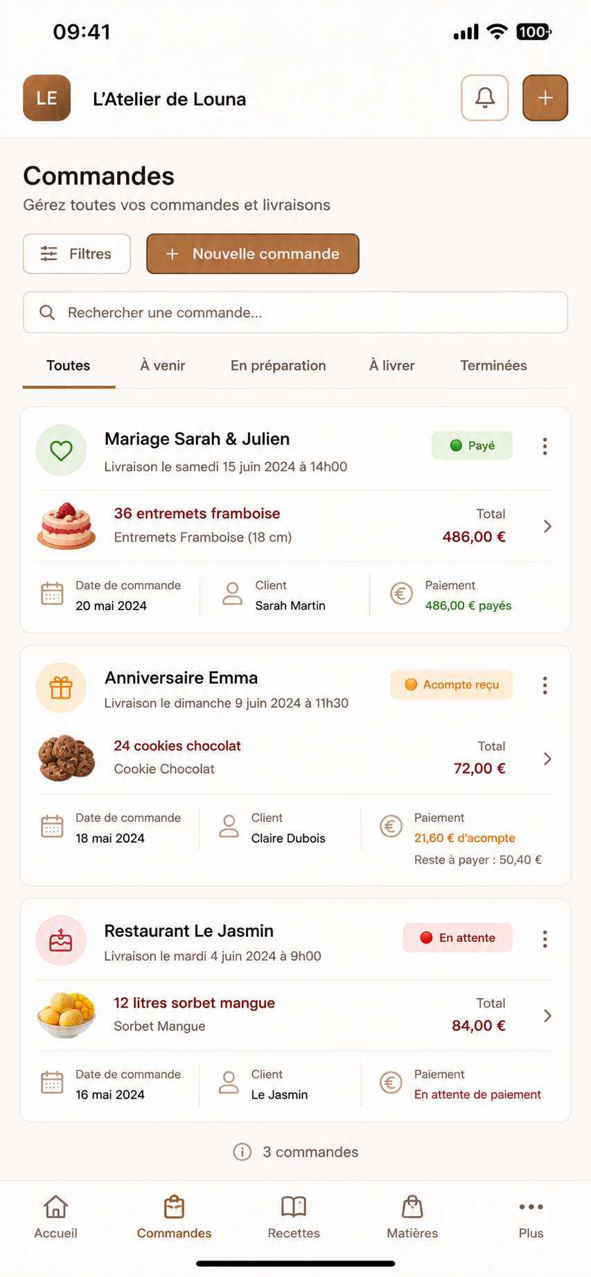 Comment gérer ses commandes sans oublier un client